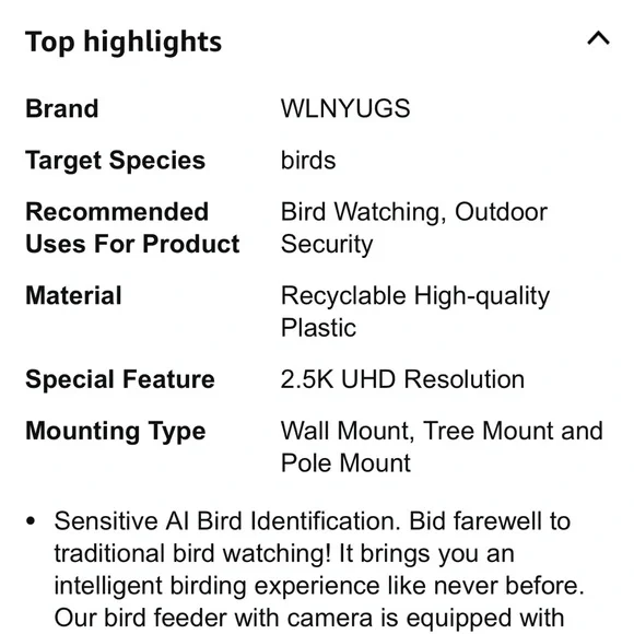 Vinguys smart bird feeder - Picture 6 of 6